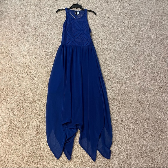 315. Girls H&M Divided Blue Dress (6)‎ - Picture 1 of 6
